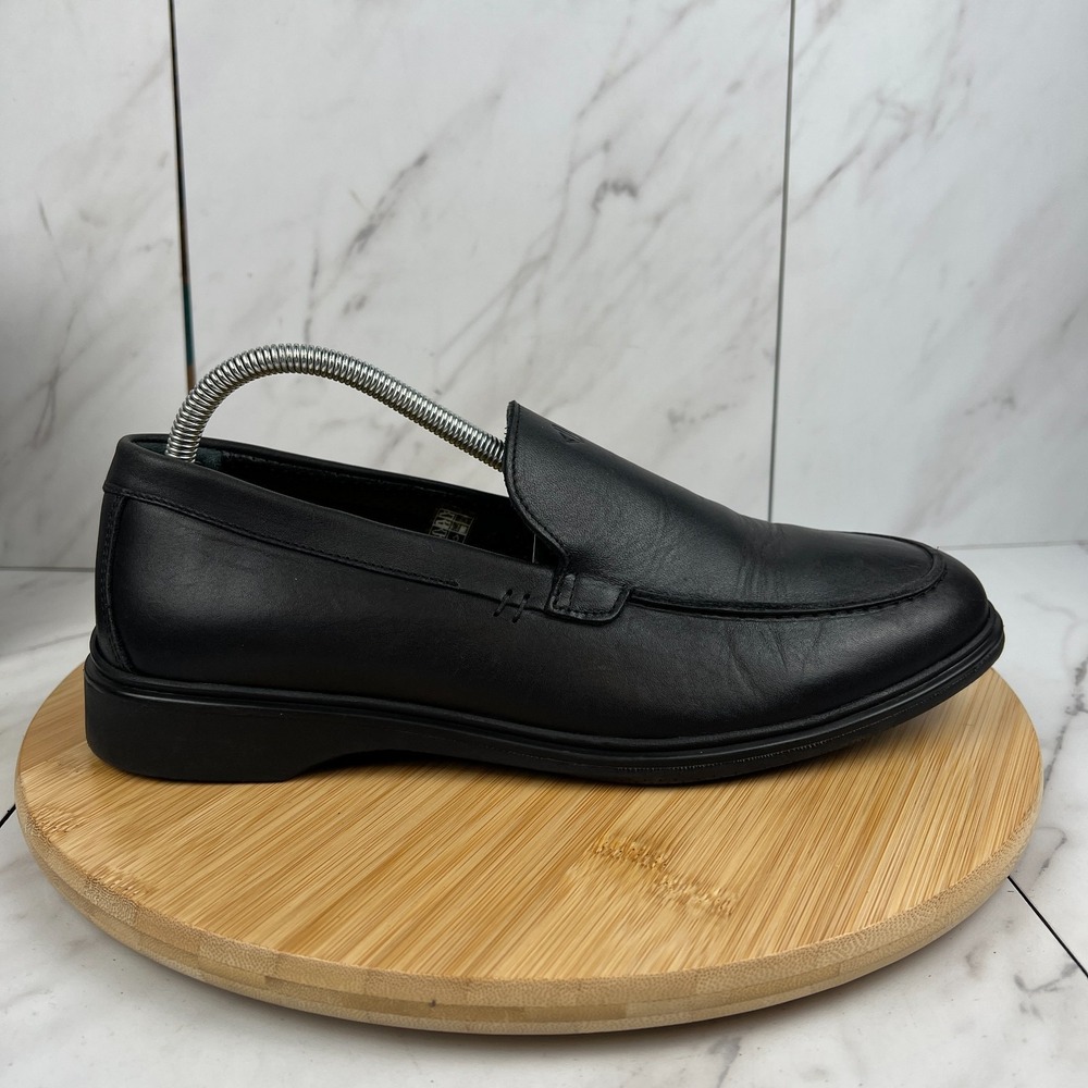 Amberjack The Loafer Mens Size 9.5 M Black Leather Loafers Dress Shoes XF 23/06